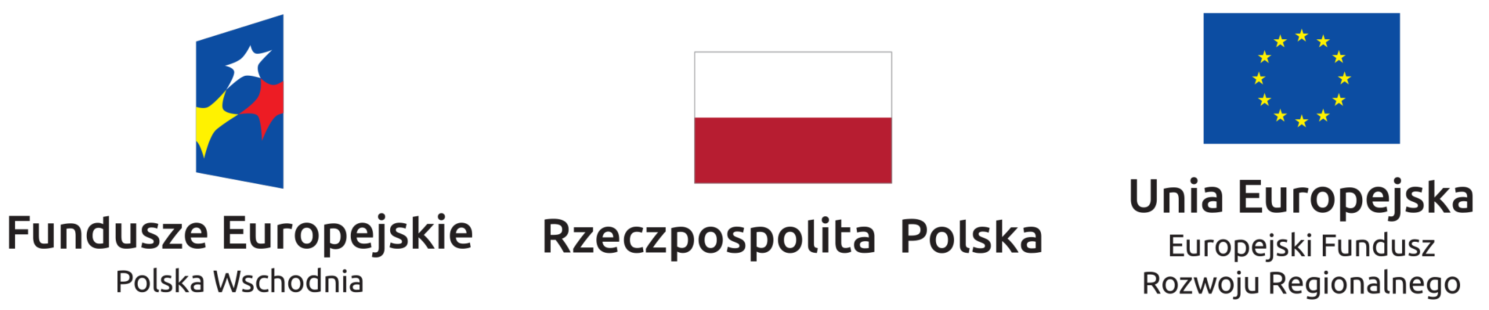 The European Union logo, the Polish Flag and the European Funds logo